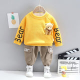 2021 NEW Baby T-shirt Pants 2Pcs Suits Toddler Tracksuits Children Boys Girls Cartoon Style Clothing Sets Kids Clothes Toddler