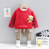 2021 NEW Baby T-shirt Pants 2Pcs Suits Toddler Tracksuits Children Boys Girls Cartoon Style Clothing Sets Kids Clothes Toddler