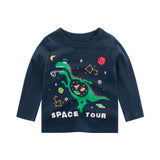 Boys T Shirt Tops Long-Sleeve  Toddler Baby Girls Kids Children Cotton Fashion Autumn Spring Print Car for 2 3 4 5 6 7 8 Years