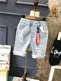 Mqtime 2-7Years Children Pants for Baby Broken Hole Summer Trousers Boys Denim Shorts Kids Child Casual Shorts