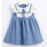New Summer Flying sleeve Plaid Baby Girl Clothes Ruffles Backless Children Dress Leisure Lovely Baby Dress Kids Clothing