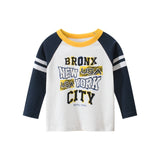 Boys T Shirt Tops Long-Sleeve  Toddler Baby Girls Kids Children Cotton Fashion Autumn Spring Print Car for 2 3 4 5 6 7 8 Years