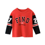 Boys T Shirt Tops Long-Sleeve  Toddler Baby Girls Kids Children Cotton Fashion Autumn Spring Print Car for 2 3 4 5 6 7 8 Years