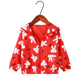 New Summer Autumn Kids Jackets Fashion Cartoon Print Baby Girls & Boys Outerwear 1-7Y Children Hooded Top Clothes For boys/girls