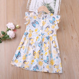 Humor Bear Girls Dress SummerBrand New Dress For Girls Sleeveless Chiffon Polka Dot Dress Princess Dress Girl Toddler Dress