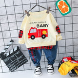 New Spring Autumn Baby Fashion Clothes Kid Boys Girls T Shirt Pants 2Pcs/sets Children Infant Clothing Toddler Cotton Sportswear