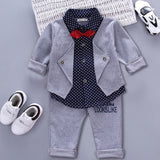 Mqtime Fashion Autumn Baby Boy Clothes Set Boys Sport Suit Children Sets Kids Clothes Denim  New Clothes For Boys 0-3 Year Old