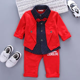 Mqtime Fashion Autumn Baby Boy Clothes Set Boys Sport Suit Children Sets Kids Clothes Denim  New Clothes For Boys 0-3 Year Old