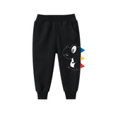 Mqtime 1 2 3 4 5 6 7 8 9 Years Children Trousers 100% Cotton Dinosaur Cartoon Boys Girls Kids Spring Autumn Sport Long Pants Sweatpants