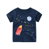 Mqtime Summer Children's T-Shirt Kids Cartoon Tops Tees Tee Baby Boys Girls Shirt T Shirt Size 2-8 Year Cotton Boy Clothing Fashion New