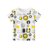 Mqtime Summer Children's T-Shirt Kids Cartoon Tops Tees Tee Baby Boys Girls Shirt T Shirt Size 2-8 Year Cotton Boy Clothing Fashion New