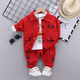 Mqtime New Spring Autumn Children Cotton Clothes Baby Boys Girls T Shirts Jacket Pants 3Pcs/sets Infant Kids Fashion Toddler Tracksuits