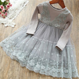 Winter Girls Dress 2021 Girls Clothes Princess Party Dress Backless Lace Tutu Layered Dress Elegant Ceremony Teenage Costume