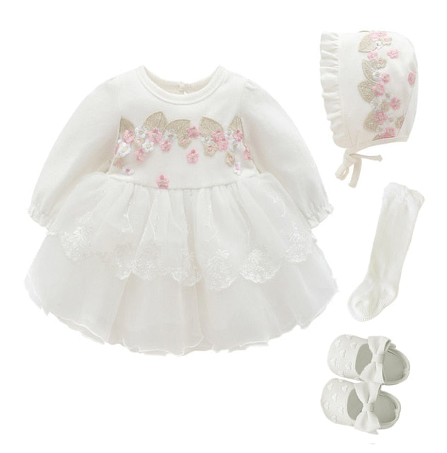 Newborn Baby Girl Dresses Clothes For 0-3 Month Set Party Birthday Dre mqtime Newborn Baby Girl Dresses Clothes For 0-3 Month Set Party Birthday Dre mqtime