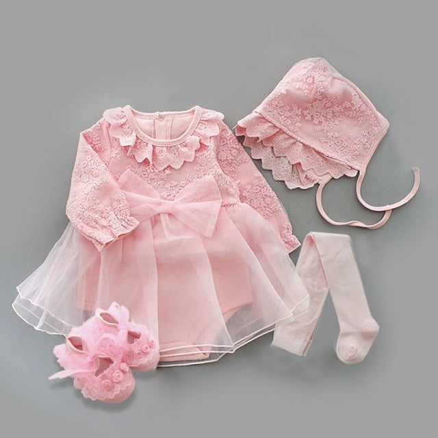 Newborn Baby Girl Dresses Clothes For 0-3 Month Set Party Birthday Dre mqtime Newborn Baby Girl Dresses Clothes For 0-3 Month Set Party Birthday Dre mqtime