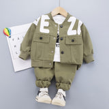 Mqtime New Autumn Baby Boys Clothes Children Casual Jacket T-Shirt Pants 3Pcs/Sets Toddler Sport Costume Girls Clothing Kids Tracksuits