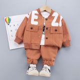 Mqtime New Autumn Baby Boys Clothes Children Casual Jacket T-Shirt Pants 3Pcs/Sets Toddler Sport Costume Girls Clothing Kids Tracksuits