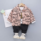 Mqtime New Autumn Baby Boys Clothes Children Casual Jacket T-Shirt Pants 3Pcs/Sets Toddler Sport Costume Girls Clothing Kids Tracksuits