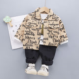 Mqtime New Autumn Baby Boys Clothes Children Casual Jacket T-Shirt Pants 3Pcs/Sets Toddler Sport Costume Girls Clothing Kids Tracksuits