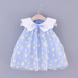 Mqtime New Infant Todder Summer Dresses Baby Girl Clothes Little Daisy Floral Printed Princess Lovely Party Sleeveless Dress 0-3Y