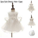 Baby Christening Gowns Infant Baby Girl Baptism Little Girl Clothes Summer Dresses Baby Girl Wedding Christmas Dress Baby