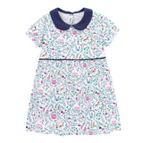 Kids Frocks 2021 New Summer Baby Girls Clothes Brand Dress Toddler Cotton Dot Bunny Flower Print Dresses for Kids 2-7 Years