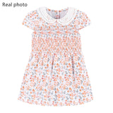 Kids Frocks 2021 New Summer Baby Girls Clothes Brand Dress Toddler Cotton Dot Bunny Flower Print Dresses for Kids 2-7 Years