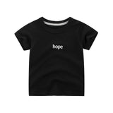 Letters Print T Shirt Boys Girls Summer Kid Clothes Unisex Figure T-shirts for Boy Cotton Top Tee Children's Clothing Dropship