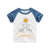 Letters Print T Shirt Boys Girls Summer Kid Clothes Unisex Figure T-shirts for Boy Cotton Top Tee Children's Clothing Dropship