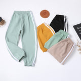 2021 Summer Pants for Girls Boys Children Long Trousers Sports Clothing Teenage Spring Casual Bottoms Autumn Leggings for Kids