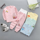 Mqtime Autumn Kids Pajamas Sets Cotton Long Sleeved Tshirt+pant Cartoon Sleepwear Baby Pajamas Nightwear Clothing for 1-4T