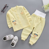 Mqtime Autumn Kids Pajamas Sets Cotton Long Sleeved Tshirt+pant Cartoon Sleepwear Baby Pajamas Nightwear Clothing for 1-4T