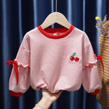 Mqtime Autumn Children Clothing Baby Tops Bottoming Shirt Long Sleeve Pullovers Sweatshirt Fall Clothes for Toddler Girls Ropa De Bebe