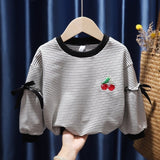 Mqtime Autumn Children Clothing Baby Tops Bottoming Shirt Long Sleeve Pullovers Sweatshirt Fall Clothes for Toddler Girls Ropa De Bebe