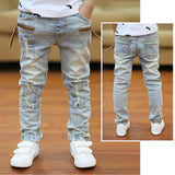 Mqtime Kids Boys Jeans Loose Pants Denim Clothing Children Fashion Boy Casual Bowboy Long Trousers  5-13Y