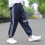 Mqtime Kids Boys Jeans Loose Pants Denim Clothing Children Fashion Boy Casual Bowboy Long Trousers  5-13Y