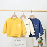 Mqtime Baby's boys girls cotton sweaters clothes kids girls cotton clothes baby girls smile casual fashion sweaters tops P4967