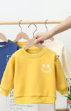 Mqtime Baby's boys girls cotton sweaters clothes kids girls cotton clothes baby girls smile casual fashion sweaters tops P4967