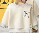 Mqtime Baby's boys girls cotton sweaters clothes kids girls cotton clothes baby girls smile casual fashion sweaters tops P4967